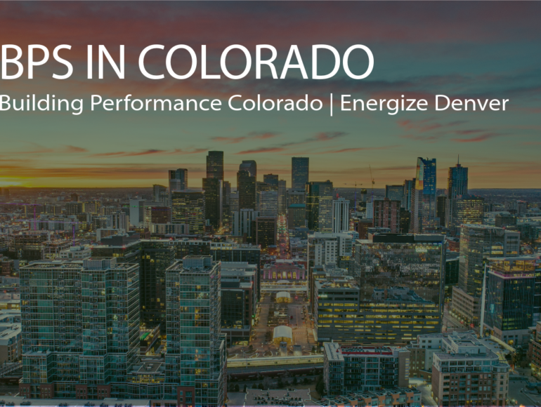 Live Webinar discussing Building performance standards in Colorado including Building Performance Colorado and Energize Denver